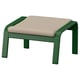 POÄNG Apoyapiés, verde oscuro/Kelinge beige
