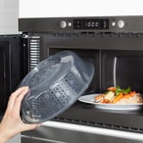 PRICKIG Tapa para microondas, gris, 26 cm