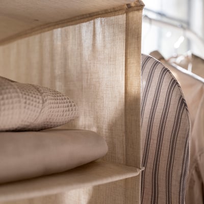 PURRPINGLA Organizador colgante, textil/beige, 36x45x92 cm