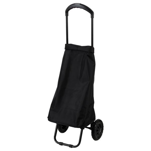 RADARBULLE Carrito de compra, negro, 33x24x68 cm/38 l - IKEA Chile