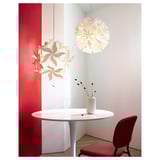 RAMSELE Lámpara de techo, flor/blanco, 43 cm