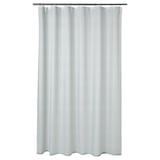 RÅNEÄLVEN Cortina de baño, blanco/turquesa, 180x180 cm