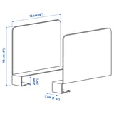 RELATERA Combinación de escritorio, blanco/gris verdoso, 117x60 cm