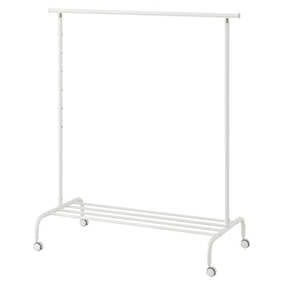 RIGGA Rack para ropa, blanco