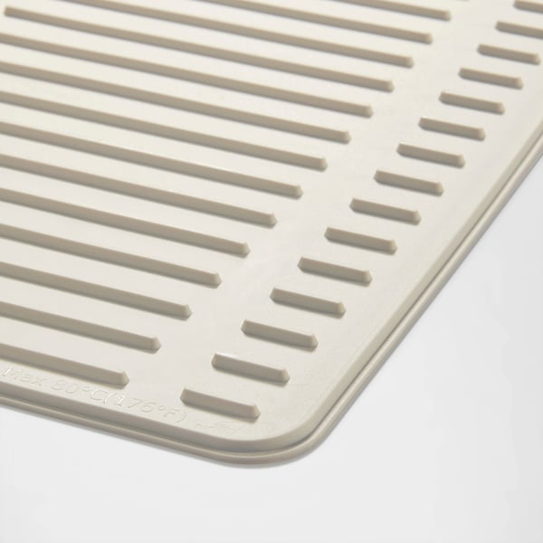 RINNIG Mat secaplatos, beige, 51x42 cm