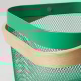 RISATORP Canasto, verde oscuro, 25x26x18 cm