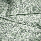 RODGERSIA Funda plumón con 2 fundas almohada, verde/blanco, 240x220/50x60 cm