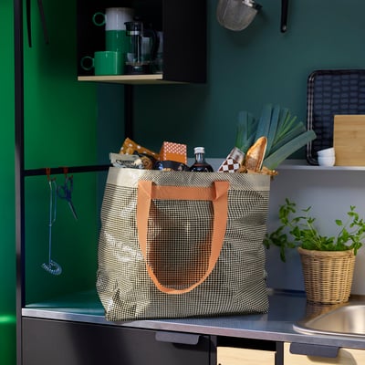 ROMELSÖN Bolsa para compras, con diseño, 45x18x45 cmx36 l