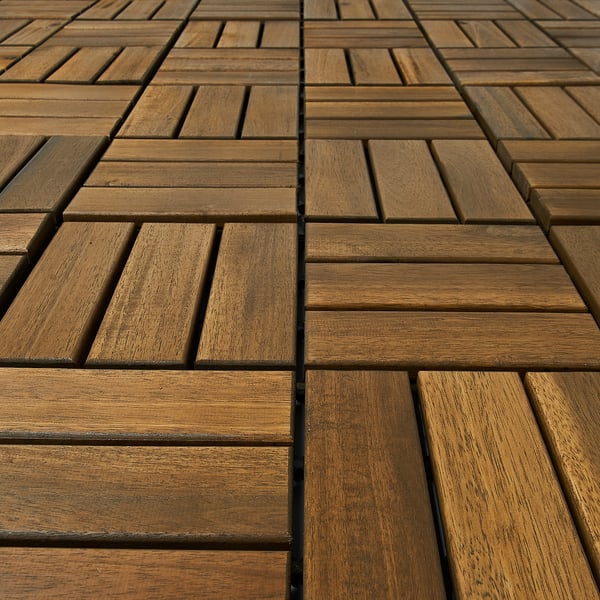 RUNNEN Piso deck para terraza, acacia, 0.81 m²