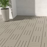 RUNNEN Piso deck para terraza, beige, 0.81 m²