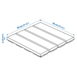 RUNNEN Piso deck para terraza, gris osc, 0.81 m²