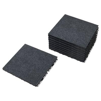 RUNNEN Piso deck para terraza, textil Gris oscuro, 0.81 m²