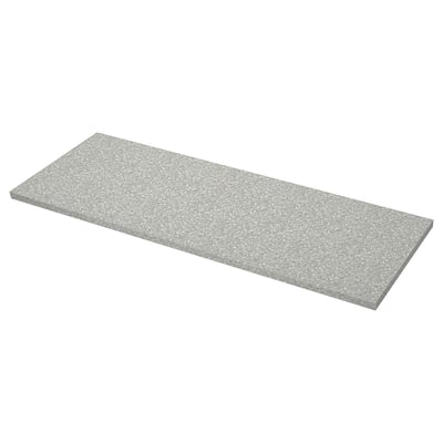 SÄLJAN Cubierta de cocina, gris claro acabado mineral/laminado, 186x3.8 cm