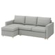 SALTSJÖBADEN Sofá cama 3 cuerpos chaiselongue, Tonerud gris
