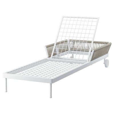 SEGERÖN Reposera, blanco/beige