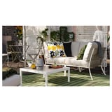 SEGERÖN Sillón esquinero para terraza, blanco/beige