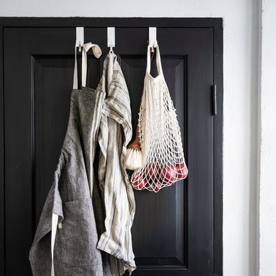 SEKINER Percha para puerta, blanco