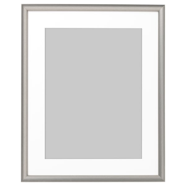 blanco Flotar Enriquecimiento SILVERHÖJDEN Marco, plateado, 40x50 cm - IKEA Chile