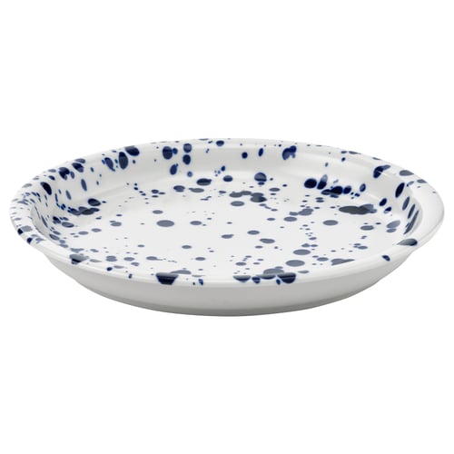 SILVERSIDA Plato de pan, con diseño/azul, 20 cm