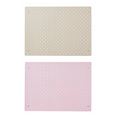 SKÅDIS Organizador de pared, beige/rosado, 76x56 cm