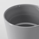 SKOGSVINBÄR Macetero, interior/exterior gris, 9 cm