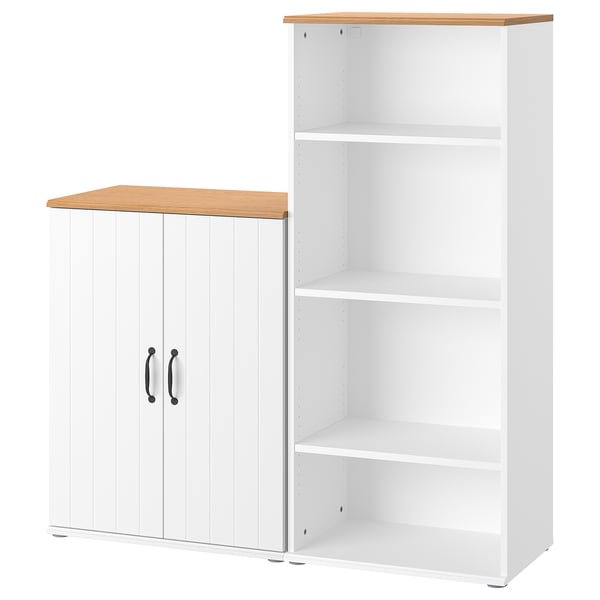 SKRUVBY Mueble de almacenamiento, blanco, 130x140 cm - IKEA Chile