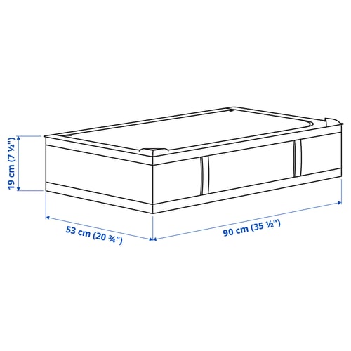 SKUBB Organizador de ropa, blanco, 90x53x19 cm