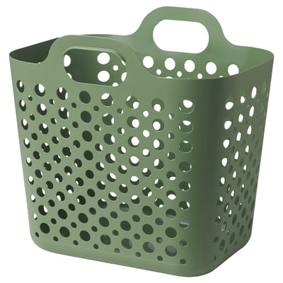 SLIBB Canasto ropa sucia flexible, verde, 24 l