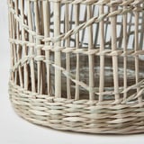 SLIPPRIG Farol para vela grande, hecho a mano junco