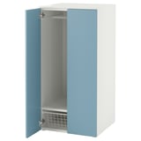 SMÅSTAD / PLATSA Clóset, blanco/azul, 60x57x123 cm