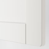 SMÅSTAD / PLATSA Clóset, blanco con marco/con dos cómodas, 180x57x133 cm