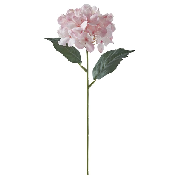 SMYCKA Flor artificial, interior/exterior/hortensia Rosado claro, 45 cm