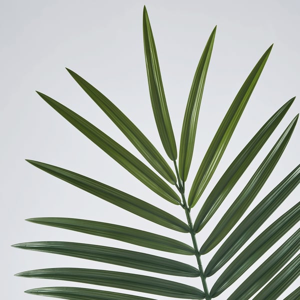 SMYCKA Hoja artificial, interior/exterior/palmera verde, 100 cm