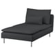 SÖDERHAMN Chaiselongue, Fridtuna Gris oscuro