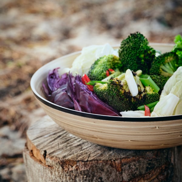 SOLUPPGÅNG Bowl, juego de 2, bambú