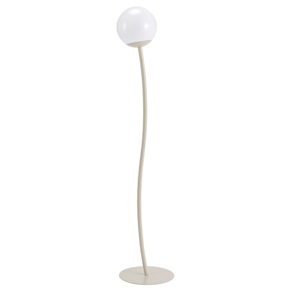 SOLVINDEN Lámpara de pie, energía solar/ext beige