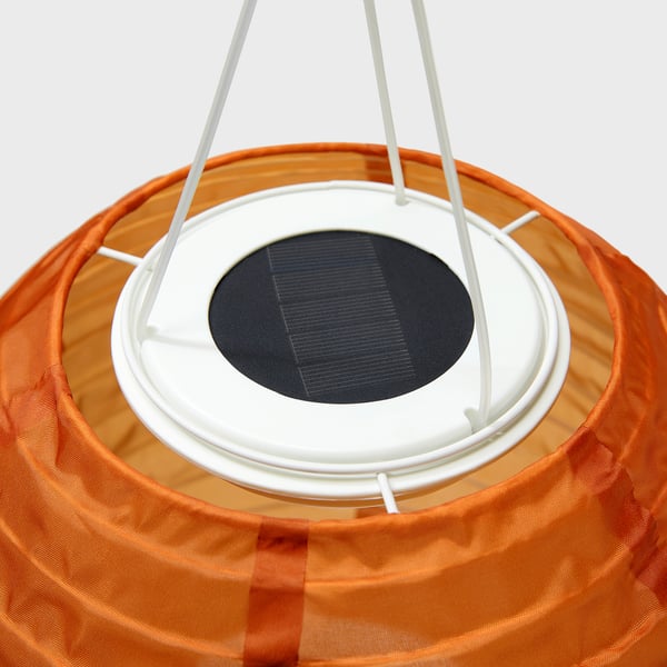 SOLVINDEN Lámpara de techo, energía solar/naranjo, 22 cm