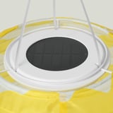 SOLVINDEN Lámpara de techo solar LED, ext ovalado/amarillo olas, 43 cm