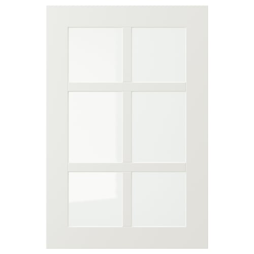 STENSUND Puerta de vidrio, blanco, 40x60 cm