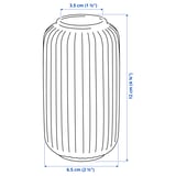 STILREN Florero, blanco, 12 cm