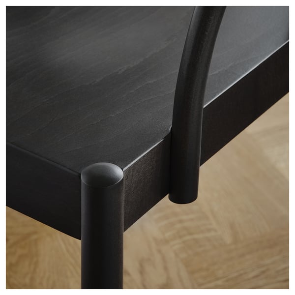 STOCKHOLM 2025 / STOCKHOLM 2025 Juego de comedor con 4 sitiales, chapa roble/café oscuro, 115 cm