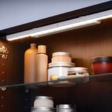 STÖTTA Iluminación LED mueble, con sensor, a pilas blanco, 72 cm