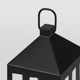 STRÅLA Adorno mesa LED, casa/metal negro, 34 cm