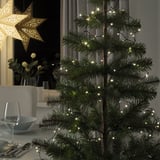 STRÅLA Guirnalda luces LED 200 ampolletas, negro