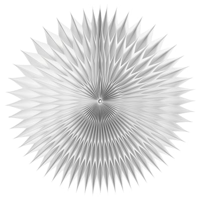 STRÅLA Pantalla para lámpara, formas 3D blanco