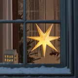 STRÅLA Pantalla para lámpara, motivo lunar/blanco, 70 cm