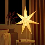 STRÅLA Pantalla para lámpara, motivo lunar/blanco, 70 cm