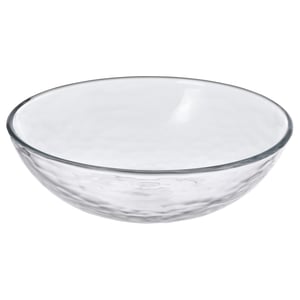 STRANDKRABBA Bowl, vidrio/transparente, 15 cm