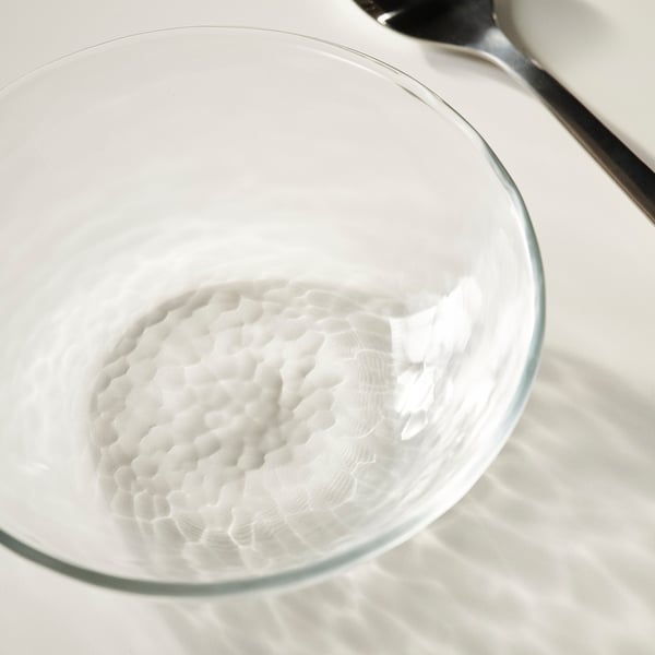 STRANDKRABBA Bowl, vidrio/transparente, 15 cm