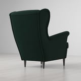 STRANDMON Sillón con respaldo alto, Djuparp verde oscuro